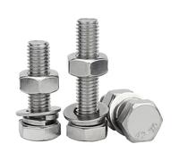 Bulloni ad occhiello 10 Set Dado Bullone 4 In1 Viti M3*12 Ancoraggio autofilettante Vite esagonale Dado Bulloni ad espansione esagonali esterni Viti for macchine(120mm)