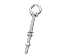 Bulloni ad Occhiello di Sollevamento M10 x 20-500 mm, con Dadi e rondelle Complete, bullone ad Occhiello in Acciaio Inossidabile for carichi Pesanti for Oggetti sospesi(2pack,M10*220)