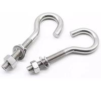 Bulloni ad occhiello di sollevamento, Vite/bullone ad occhiello con punto interrogativo in acciaio inossidabile 304(1pcs M6x70)