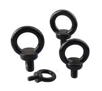 Bulloni ad occhiello in acciaio inossidabile nero Bullone ad occhiello di sollevamento Viti ad occhiello di sollevamento marine Bullone ad anello(M5x11 5pcs)