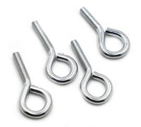 Bulloni ad occhiello M4 M5 M6 M8 M10 in acciaio al carbonio zincato Vite ad occhiello Gancio chiuso con vite ad anello Anello di sollevamento(M5 5pcs,60mm)