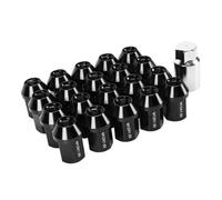 Bulloni Antifurto Per Ruote Compatibile Con Mitsubishi Per Pajero Per RVR Per Shogun Per Strada 20 Pezzi M12x1.5 Dadi Per Ruote Dadi Per Pneumatici Chiusi Da 35 Mm(Black)