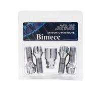 Bulloni Antifurto Sede Conica M14X1,25 Lunghezza Totale 27mm Zincatura Bianca