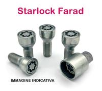 Bulloni Antifurto Starlock Fiat Panda dal 2012 per Cerchi in Acciaio - A1C/E
