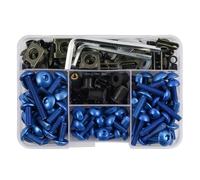 Bulloni Carenatura Compatibile Con Yamaha Per YZF-R6 1999-2019 Per YZF-R1 1998-2019 Per YZF600R 2006 2007 Kit Bulloni Carenatura Alluminio 190 Pezzi(Blue)