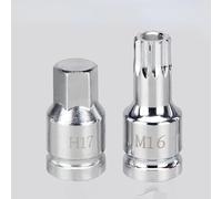 Bulloni Cerchi Ruoteyidali Compatibile Con Per H17 M16 1/2" DR Spline Socket Bit Tappo Di Scarico Chiave Cambio Automatico Trasmissione Vite Di Scarico Chiave Strumento Di Riparazione Dado Ruota