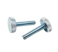 Bulloni con vite a testa piatta zigrinata, serraggio a mano, multicolore, filettatura M3-M10 4-50 mm(Light blue,30MM-M10 (1PC))