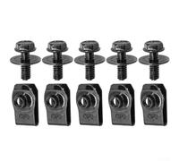 Bulloni corpo in acciaio al carbonio e clip dado a U per Honda per motore Accord, kit di installazione sotto copertura (10 pezzi)