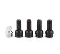 Bulloni dadi ruota Compatibile Con Per A3 Per A4 Per A5 5 Pz M14x1.5 Auto Nero Ruota Bloccaggio Lug Nuts Riparazioni Sostituzioni Parti Accessori