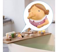 Bulloni decorativi per WC coprono le parti che tengono la scultura del naso