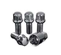 Bulloni Delle Ruote Auto Per Per A1 Per A3 A4 A5 A6 | Set Di 5 Bulloni Di Bloccaggio Ruote In Acciaio M14 X 1,5 Mm Set Di Dadi Con Raggio Di Bloccaggio Bullone ruota Auto