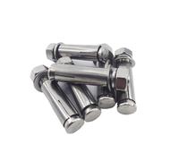 Bulloni di ancoraggio, Bulloni di ancoraggio in acciaio inossidabile 304 Bullone ad occhiello M6-M12 Manicotto espansione esagonale Calcestruzzo 1/5 pezzi(1pcs,M12x100)