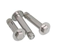 Bulloni di ancoraggio, bulloni di espansione, Bulloni di ancoraggio for calcestruzzo M6 - M12 a gancio espansione Viti in acciaio inossidabile 304 Mezzo dente(90mm,M12 1PC)