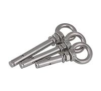 Bulloni di ancoraggio, bulloni di espansione, Bulloni di espansione con occhiello sollevamento for ancoraggi a manicotto for calcestruzzo M8 in acciaio inossidabile 304 A2-70(M8X80mm-5pcs)