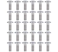 Bulloni di carrello quadrati a collo rotondo in acciaio inossibile a cupola a270 bulloni per progetti fai - -te per macchinari industriali M10x30 a M10x60 30pcs (M10 * 30)