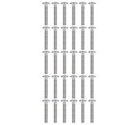 Bulloni di carrello quadrati a collo rotondo in acciaio inossibile a cupola a270 bulloni per progetti fai - -te per macchinari industriali M10x30 a M10x60 30pcs (M10 * 60)