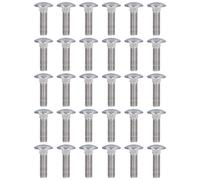 Bulloni di carrello quadrati a collo rotondo in acciaio inossibile a cupola a270 bulloni per progetti fai - -te per macchinari industriali M10x30 a M10x60 30pcs (M10 * 35)
