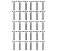 Bulloni di carrello quadrati a collo rotondo in acciaio inossibile a cupola a270 bulloni per progetti fai - -te per macchinari industriali M10x30 a M10x60 30pcs (M10 * 40)