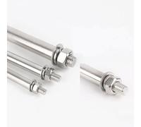 Bulloni di espansione in acciaio inossidabile 304 for calcestruzzo e muratura - Confezione da 5 da M10×60 mm a M10×200 mm(M10x60mm)