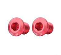 Bulloni di montaggio per deragliatore posteriore, 2 viti filettate in lega di alluminio M10 P1.0, compatibili con deragliatore posteriore della bicicletta e tendicatena (rosso)