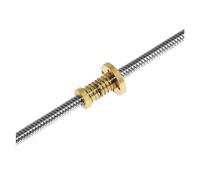 Bulloni di precisione, T8 Memimpin Sekrup 4mm con gioco dado passo 2mm diametro esterno 8mm 200mm 1000 1200mm tipo T trapezoidale motore passo-passo for stampante 3D(900mm)