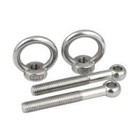 Bulloni di scorrimento Fisheye con occhiello in acciaio inossidabile 304 con dadi di sollevamento Set M5 M6 M8 M10 M12 M14 GB798(M12x150mm 2Sets)