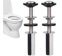 Bulloni e dadi per sedile WC - Viti per cerniere inossidabili, elementi di fissaggio in acciaio inossidabile ad alta resistenza | Kit di riparazione di montaggio per WC da bagno, cerniera