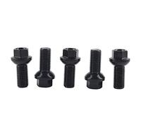 Bulloni e di a tracolla a ruota Klatata, 5pcs M14x1,5 mm Bulloni a spigola in acciaio inossibile atti per W176, A0009908307 0009908307