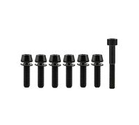 bulloni esagonali all'interno delle viti a testa r Viti a testa bombata con esagono incassato, bulloni in lega di titanio, confezione da 7, multicolore M5 (16-20 mm) M6x35 mm(Svart,M5 20mm)