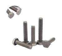 Bulloni esagonali in titanio da 1/5 pezzi, testa esagonale, filettatura completa, M4, M5, M6, M8, M10, bullone esagonale for barra filettata, bulloni for mobili(M6x30mm 5pcs)