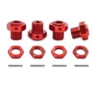 Bulloni Esagonali Per Arrma Per Kraton Per Outcast 4S Per BLX 1/8 | Auto RC parte con bulloni esagonali alluminio fissano collegamento mozzo della ruota su camion 1/8(Red)