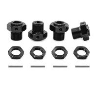 Bulloni Esagonali Per Arrma Per Kraton Per Outcast 4S Per BLX 1/8 | Auto RC parte con bulloni esagonali alluminio fissano collegamento mozzo della ruota su camion 1/8(Black)