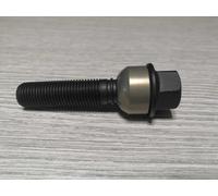 BULLONI FISSAGGIO RUOTE,X 10 PEZZI,BULLONE PORSCHE-VW,14X1.5,SFERICO L42mm NERO