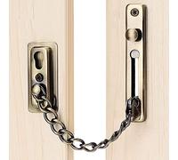 Bulloni for porte scorrevoli a botte Chiusura a catena in acciaio inossidabile for la sicurezza della camera da letto 'appartamento 'hotel domestico(Green Bronze)