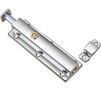 Bulloni for porte scorrevoli a botte Chiusura a molla a Scorrevole a scatto for cancello Hardware for porta interna(Stainless Steel,5 inches)