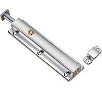 Bulloni for porte scorrevoli a botte Chiusura a molla a Scorrevole a scatto for cancello Hardware for porta interna(Stainless Steel,6 inches)