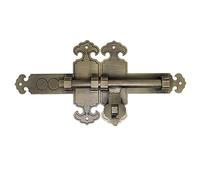Bulloni for porte scorrevoli a botte, chiusure e serrature for cassapanche, armadi, finestre, recinzioni, stile cinese, in rame puro spesso massiccio(Bronze,32cm)