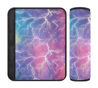 Bulloni Fulmine Colore Arcobaleno 2 Pack Cintura Alert Covers Stop cintura di sicurezza Taglio nel collo per Zaino funda para cinturón de carro