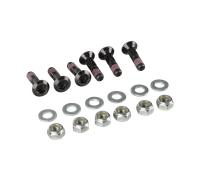 Bulloni Ingranaggi Twenty Neri 6 Pezzi Neri