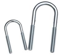 Bulloni metallici a forma di U, Bulloni a U in acciaio zincato M6, confezione da 5, misure diverse(M6*16 * 36 [5 pcs])