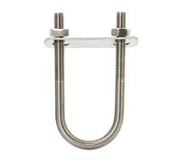Bulloni metallici a forma di U, Kit bullone a U in acciaio inossidabile M10 con piastra deflettrice a sella e dadi di diverse dimensioni(M10*48 * 82)