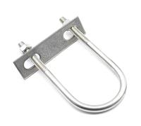 Bulloni metallici a forma di U, Kit bulloni a U in acciaio inossidabile 304 M10 M12 con piastra di protezione, diverse dimensioni(12 * 76 * 114)