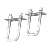 Bulloni metallici a forma di U, Kit bulloni a U in acciaio inossidabile con dadi e piastre for telaio M6 M8 M10(M8*30 * 60(2 sets))