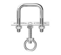 Bulloni metallici a forma di U, Kit di morsetti a U quadrati in acciaio inossidabile 304 con dadi for M6 e M8 in più misure(Square M8*60 * 100)