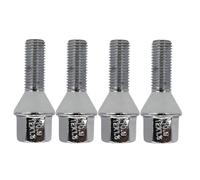 Bulloni Mozzo Ruota Compatibile Con Per Corrado 1990-1992 Per Scirocco 1980-1987 Per Rabbit 1980-1984 Bulloni Per Ruota In Acciaio Da 4 Pezzi M12 × 1,5 28 Mm