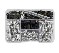 Bulloni Per Carenatura Moto Per Ducati Monster 400 600 620 696 750 796 S2R Multistrada 1000 1100 1200 749 999 848 1098 1198 Dadi di carenatura(Argento)