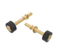 Bulloni per Cassetta Wc in Metallo, Kit Fissaggio Oro per Due Pezzi | Montaggio Saldo e Tenuta Ermetica, Include Dadi e Rondelle, Adatto a Molte Cassette Standard
