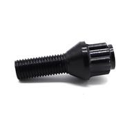 Bulloni per Cerchi in Lega Auto, 4 bulloni di bloccaggio Uso adatto per cerchi in lega Uso adatto per auto, dadi, neri M12x1,5, 17 mm, conici esagonali, Uso adatto per BMW Serie 1, 3, 5, 6, 7, 8, E36,