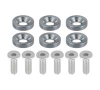 Bulloni Per Moto 6Pezzi M6 Rondelle Coniche Di Finitura Per Paraurti, Kit Di Fissaggio Per Guarnizioni E Viti Per Il Vano Motore Per Accessori Di Modifica E Ricambi Per Motociclette