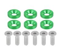 Bulloni Per Moto 6Pezzi M6 Rondelle Coniche Di Finitura Per Paraurti, Kit Di Fissaggio Per Guarnizioni E Viti Per Il Vano Motore Per Accessori Di Modifica E Ricambi Per Motociclette